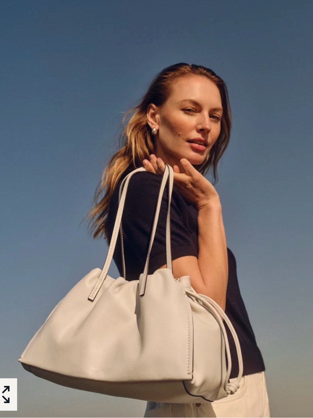 NWT RADLEY LONDON The Roxburgh Large Drawstring Shoulder in Salt - Picture 7 of 7